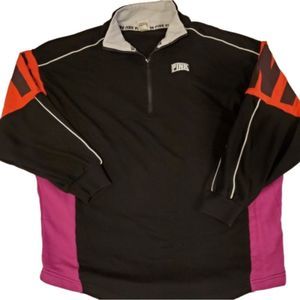 VSPINK QUARTER colorblock ZIP PULLOVER SWEATSHIRT